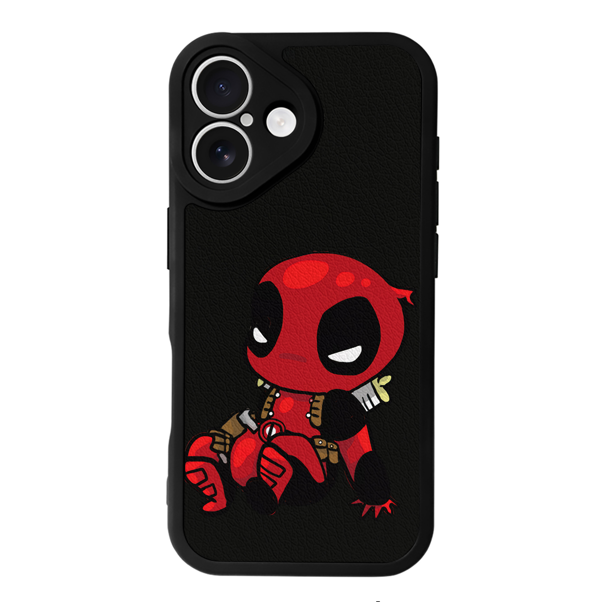 （画像用） Deadpool デッドプール 【iPhone 16シリーズ対応】シリコンスマホケース（レザー調） 材質：シリコン